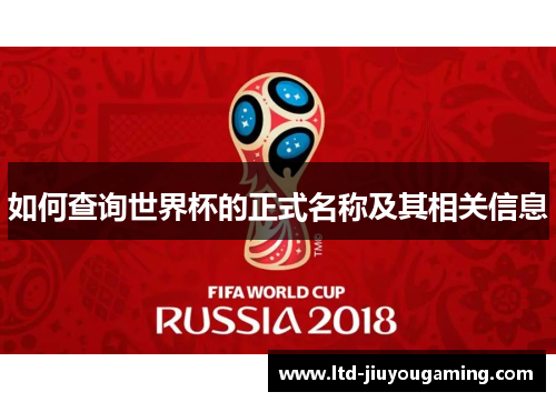 如何查询世界杯的正式名称及其相关信息